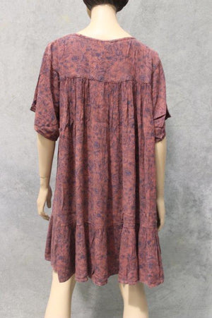 #Rayon Crepe Babydoll Dress