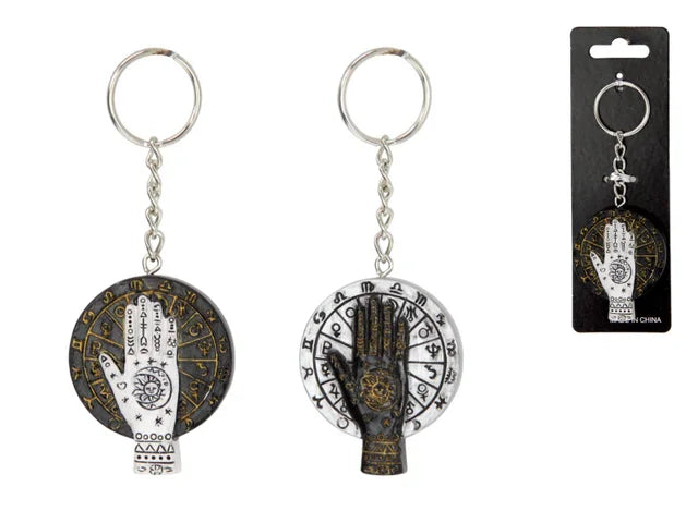Mystic Hamsa Hand Keychain