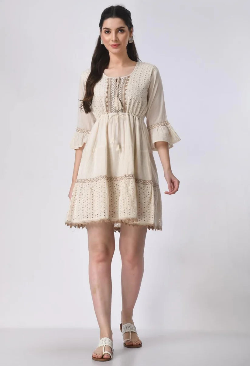 Atlas Mini Dress w 3/4 Sleeve