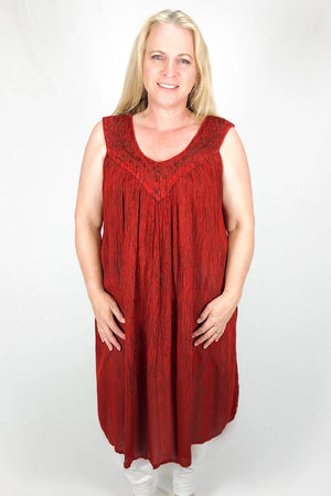 Rustic Sleeveless Umbrella Dress