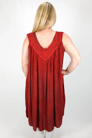 Rustic Sleeveless Umbrella Dress