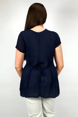 Avis Plain Short Sleeve Top