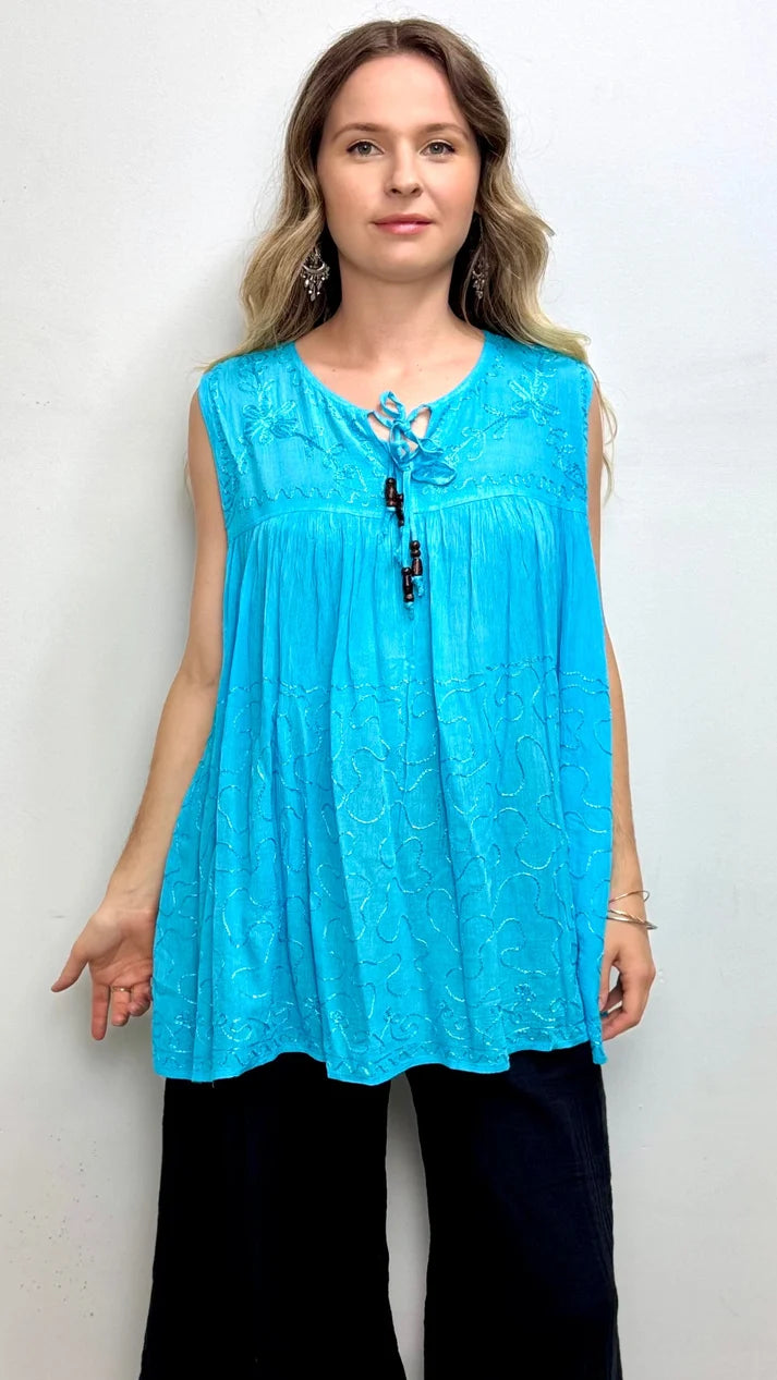 Shangrila Florence Sleeveless Plain Singlet