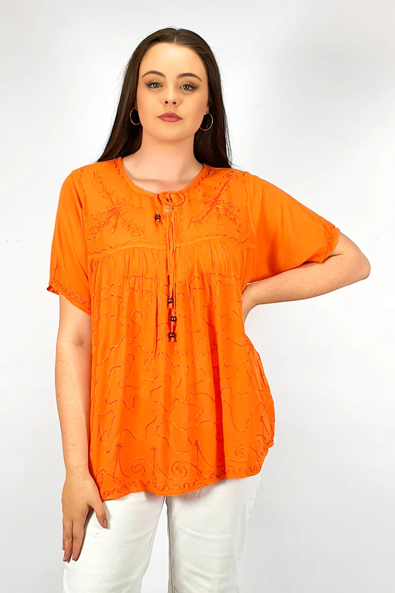 Florance S/Sleeve Plain Top