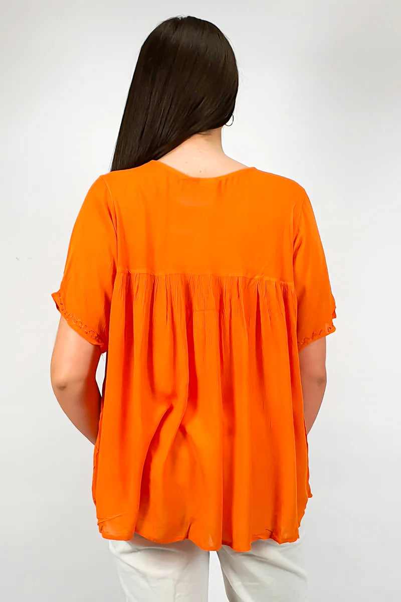 Florance S/Sleeve Plain Top