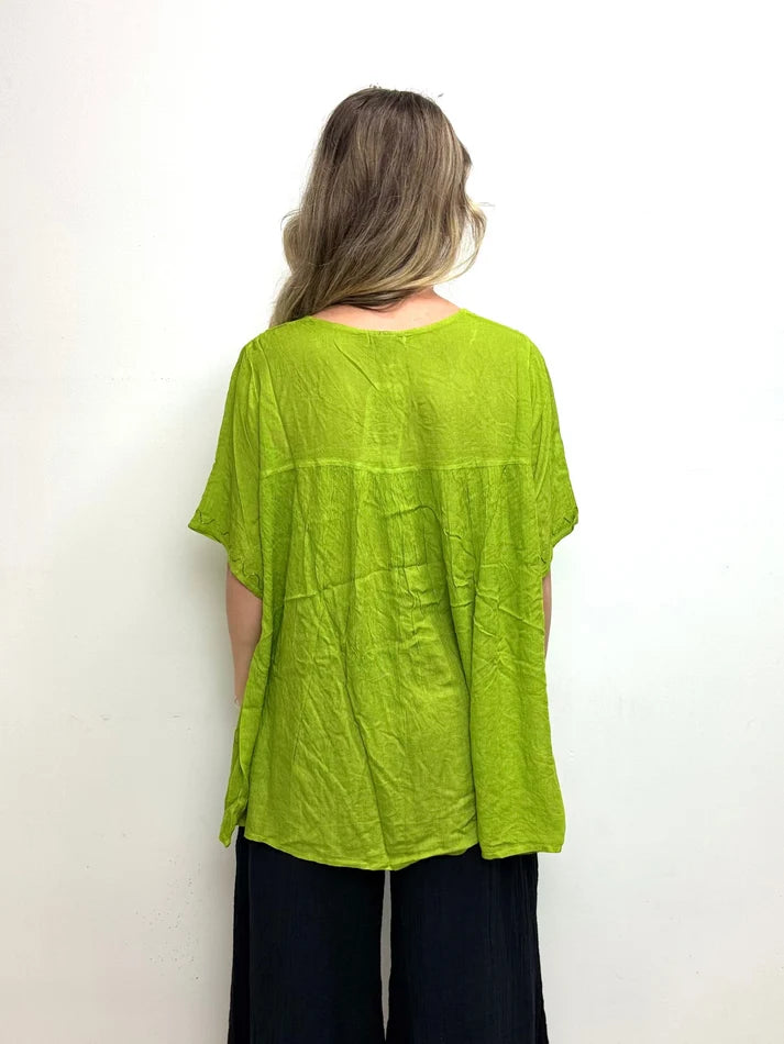 Shangrila Florence Short Sleeve Plain Top