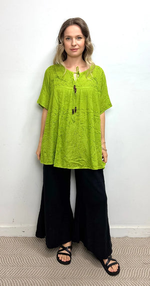 Shangrila Florence Short Sleeve Plain Top