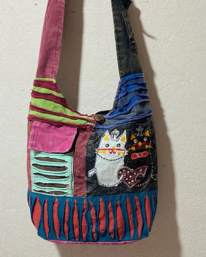 Two Patch Cats Boho Jogi Bag