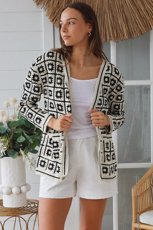 #Macey Crochet Jacket With Pockets