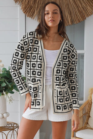 #Macey Crochet Jacket With Pockets
