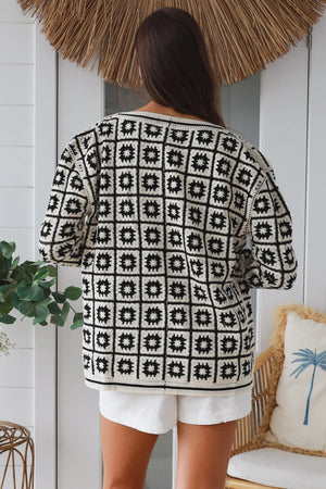 #Macey Crochet Jacket With Pockets