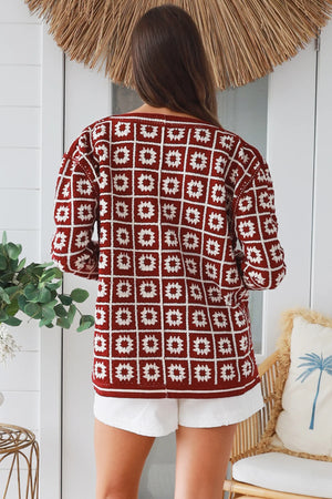 #Macey Crochet Jacket With Pockets