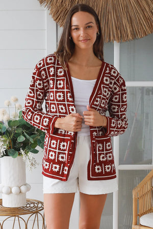 #Macey Crochet Jacket With Pockets