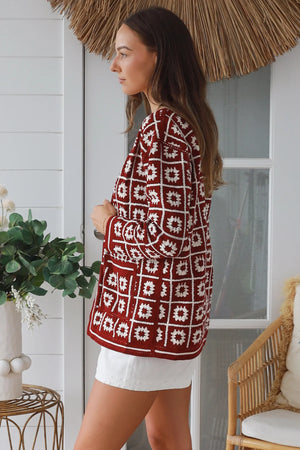 #Macey Crochet Jacket With Pockets