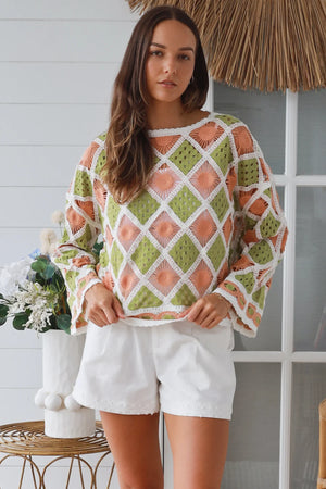 #Coastal Sun Crochet Jumper