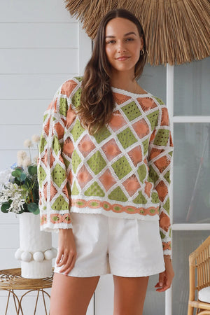 #Coastal Sun Crochet Jumper