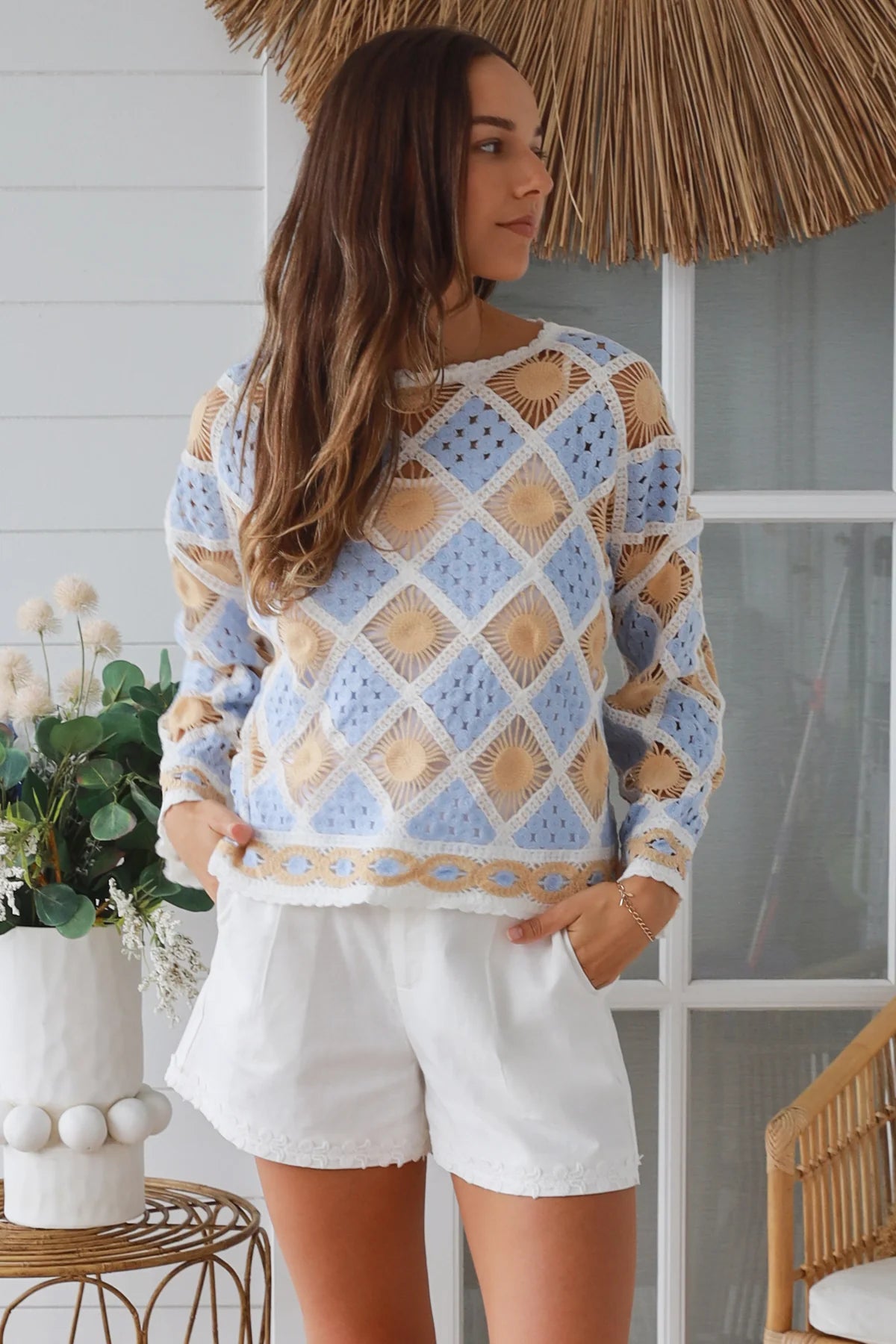 #Coastal Sun Crochet Jumper