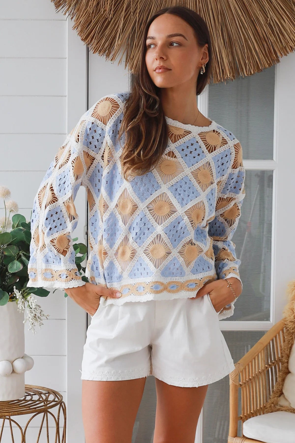 #Coastal Sun Crochet Jumper