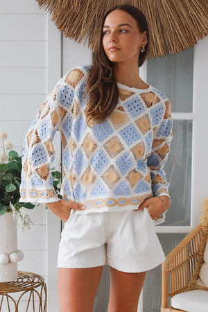 #Coastal Sun Crochet Jumper