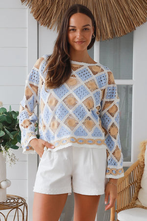 #Coastal Sun Crochet Jumper