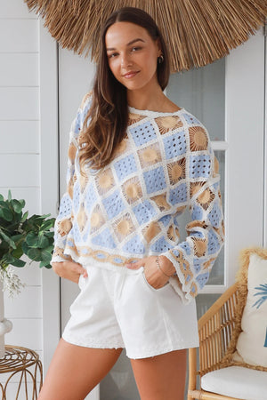 #Coastal Sun Crochet Jumper