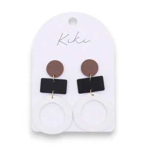 Black & White Tones Kiki Earrings