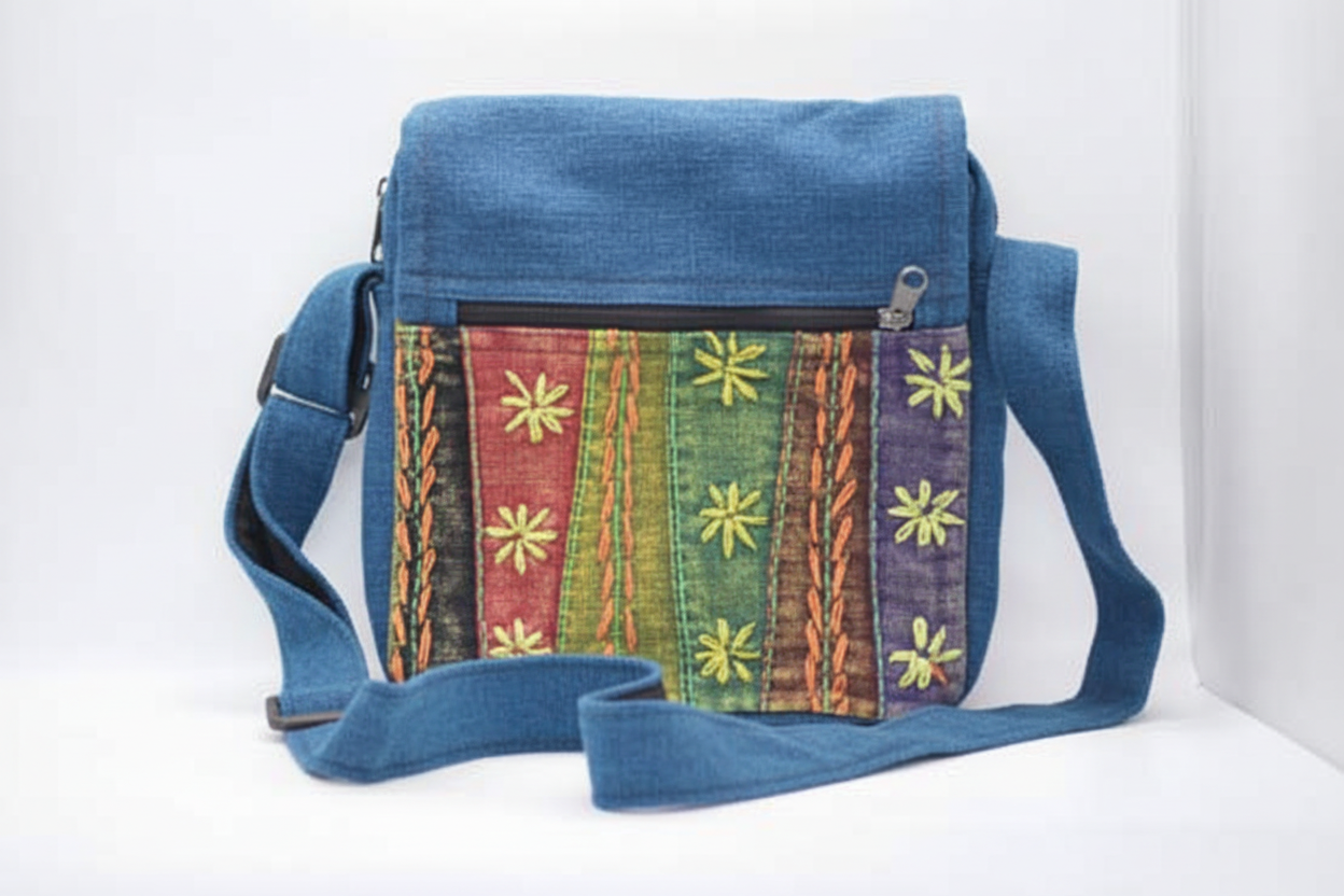 Long Patch Cotton Bag