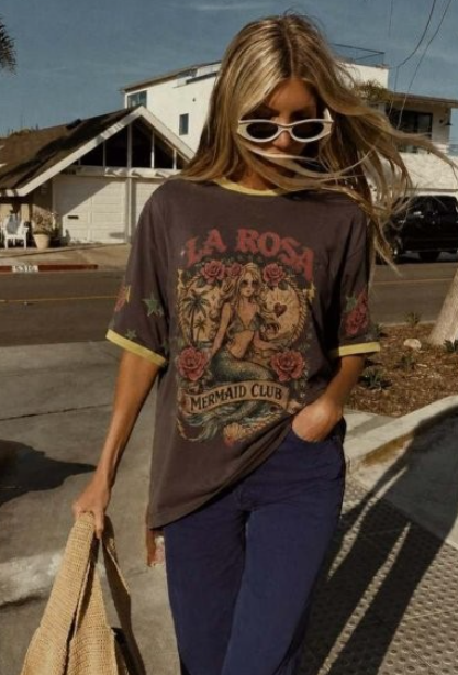 Refuge Tee - La Rosa Mermaid Club