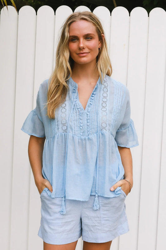 Erin Baby Doll Boho Lace Top