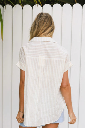 Coastal Vibes Striped Blouse
