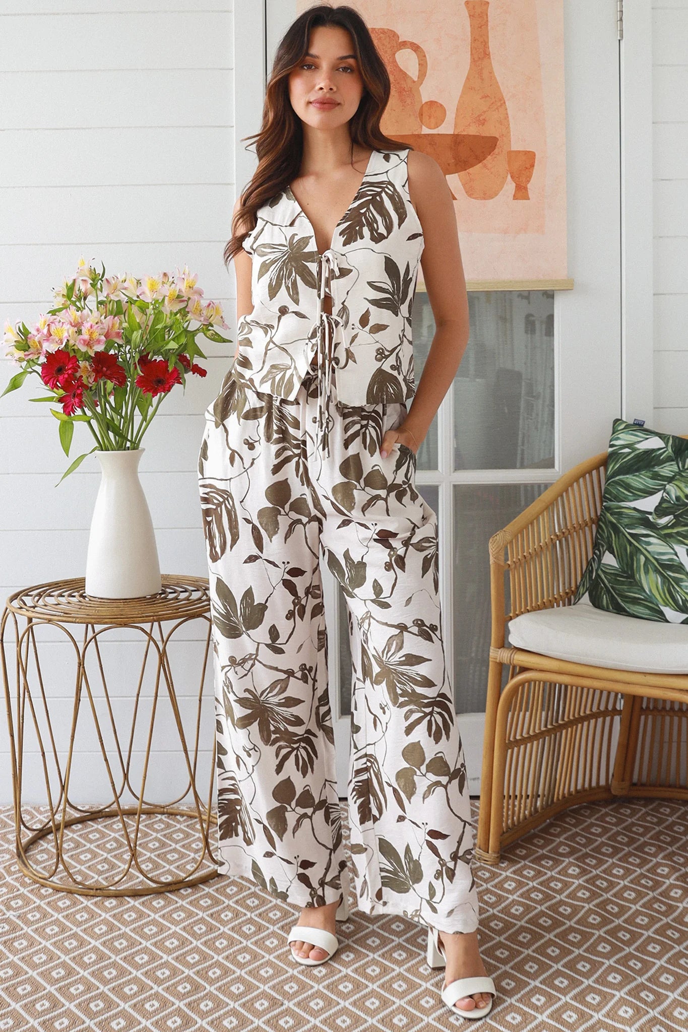 Claudia Tie Up Vest Top