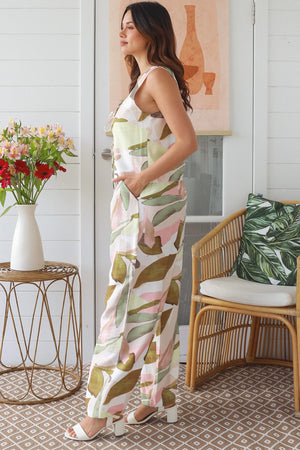 Rosita Abstract Linen Feel Pants