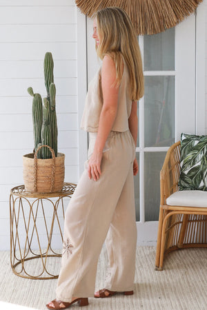 Penny Palm Tree Cutwork Singlet