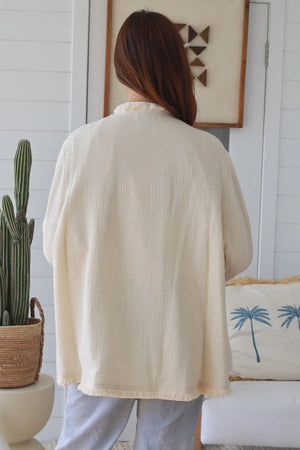#Boho Cotton Embroidered Jacket