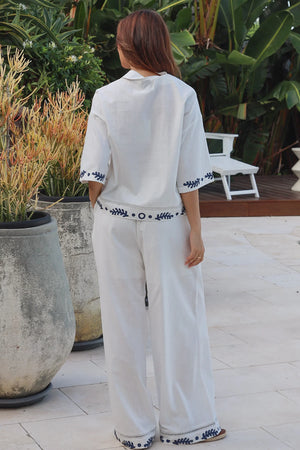 #Saskia Seaside Shirt & Pants Coordinate Set