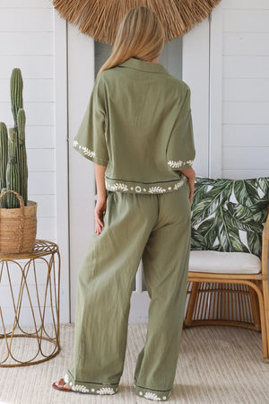 #Saskia Seaside Shirt & Pants Coordinate Set