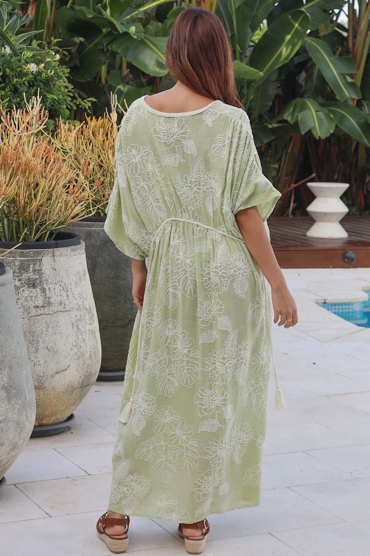 #Embroidered Cleopatra Goddess Maxi Dress