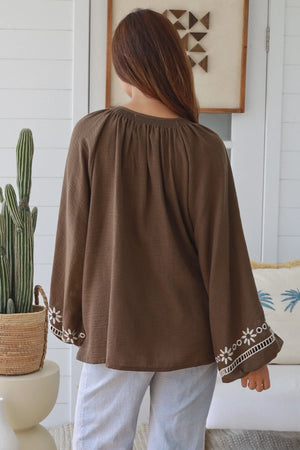#Dolina Boho Long Sleeve Top