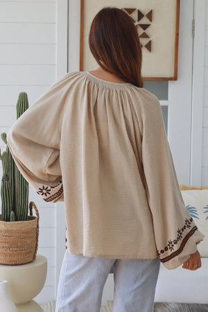 #Dolina Boho Long Sleeve Top