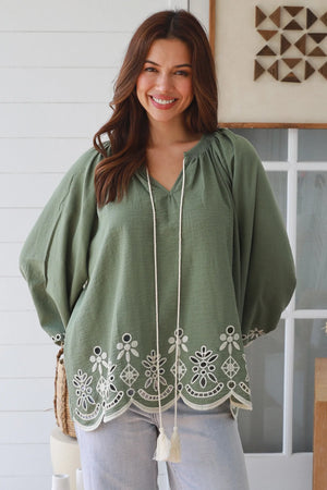 #Dolina Boho Long Sleeve Top