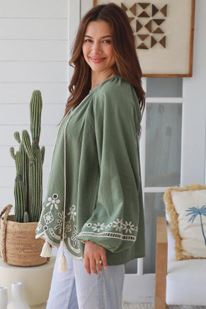 #Dolina Boho Long Sleeve Top