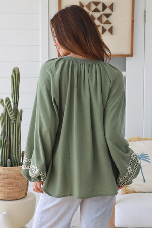 #Dolina Boho Long Sleeve Top