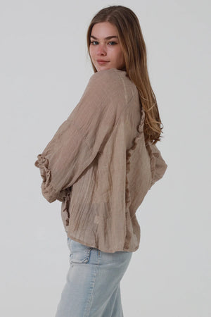 Eloise Ruffle Long Sleeve Blouse
