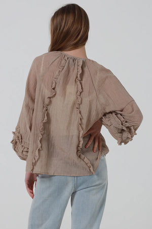 Eloise Ruffle Long Sleeve Blouse