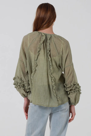 Eloise Ruffle Long Sleeve Blouse