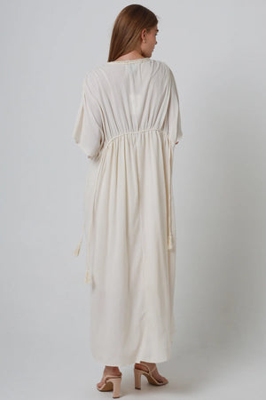 Cleopatra Floral Embroidered Maxi Dress