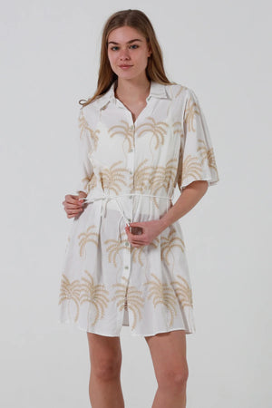 Oakley Button Up Mini Dress