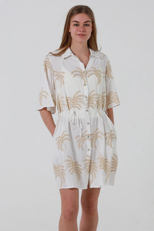 Oakley Button Up Mini Dress