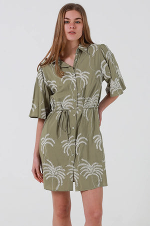 Oakley Button Up Mini Dress
