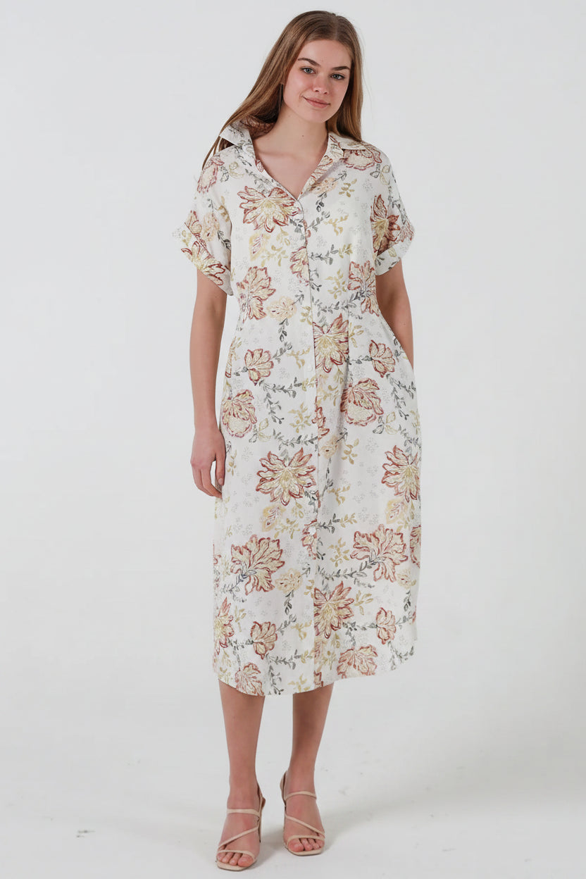 Zali Button Up Maxi Dress